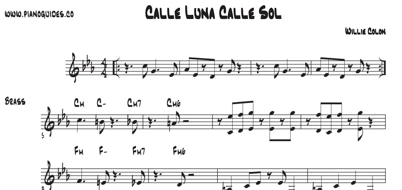 Título y primeras líneas de la guía de Calle Luna Calle Sol